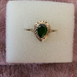 Chromedioxide in 10kt gold